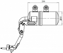 Ресивер-осушитель кондиционера для автомобилей Ford Kuga (08-)