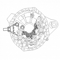 Мост диодный генератора для автомобилей Hyundai Tucson (15-)/Kia Optima (15-) 2.0i (с крышкой)
