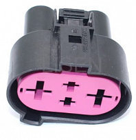 Разъём 4 pin с проводами для э/вентилятора охлаждения VAG Octavia, Jetta, Passat, Haval Jolion