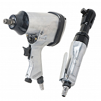 Гайковерт пневматический 1/2"DR 330Нм, трещотка 1/2"DR 61Нм, набор с головками 17 пр. кейс МП-серия