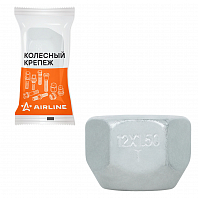 Гайка колесная M12x1,5x16, конус, ключ 21, открытая, дакромет, 1 шт для Mitsubishi/Hyundai