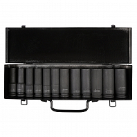 Набор головок ударных 1/2" 78мм 12пр. (10-24мм) мет. кейс