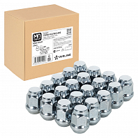 Гайка колесная M12x1,25x31, конус, ключ 19, закрытая, хром, 20 шт для а/м Suzuki
