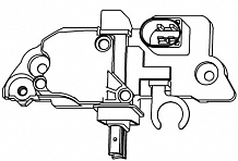 Регулятор напряжения генератора для автомобилей BMW 5 E60 (03-) 2.2i/2.5i/3.0i/X3 E83 (03-) 3.0i (ID=8)