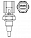 Датчик температуры для автомобилей Toyota Corola (07-)/Camry (06-)/Camry (11-)/Land Cruiser 200 (07-)/Land Cruiser Prado (09-)/RAV4 (06-)/RAV4 (12-)