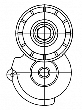Ролик приводного ремня для автомобилей Opel Astra H (04-)/Zafira B (05-) 1.9d (2012-) (с натяжным механизмом)