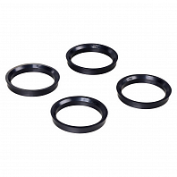 Кольцо центровочное для литого диска 66.6-57.1мм, комплект 4 шт., пластик