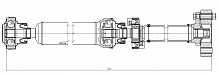 Карданный вал в сборе для автомобилей Volkswagen Touareg (02-)/Porsche Cayenne (02-) задний