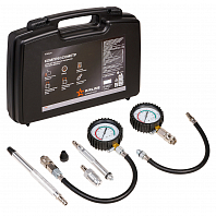Компрессометр для бензиновых и дизельных двигателей PRO, набор 11пр., пласт кейс
