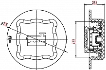 Крышка (пробка) расширительного бачка для а/м Volvo XC90 (02-)/S60 (00-)/S80 (98-) 1.5bar
