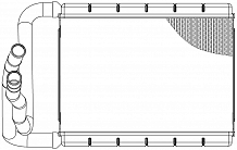 Радиатор отопителя для автомобилей Geely Emgrand EC7 (09-)