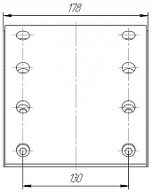 Накладка тормозной колодки для прицепов BPW/SAF (WVA 19283/19284) ремкомплект 4+4 шт. R0 с заклёпками