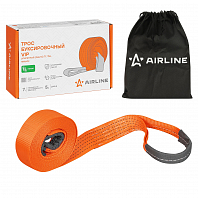 Трос VIP буксировочный усиленный (лента) 7 т, 5 м, без крюков, мешок МП-серия