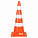 Конус дорожный 750мм, 3 световозвр.полосы, оранжевый airline AKON015 