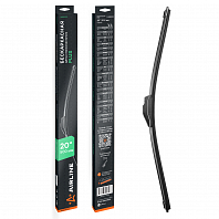 Щетка стеклоочистителя бескаркасная PLUS 500мм (20") 1 адаптер (Hook 9x3, 9x4 - Крючок 9x3, 9x4)