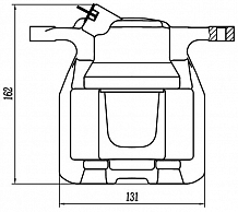Суппорт тормозной для автомобилей Chery Arrizo 8 (22-) передний левый d=57мм