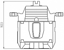 Суппорт тормозной для автомобилей Infiniti FX (02-) передний правый d=64мм