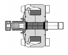 Ротор генератора для автомобилей Mitsubishi Outlander II (06-) 2.0i/2.4i/ASX (10-) 1.8i/2.0i/Lancer X (08-) 1.8i