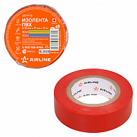 Изолента ПВХ, красная, 19 мм*10 м