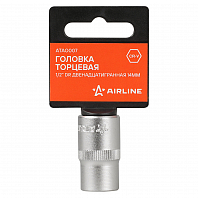 Головка торцевая 1/2" двенадцатигранная 14мм, пласт. подвес