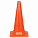 Конус дорожный 520мм, без световозвр.полос с утяжелителем, оранжевый airline AKON013 