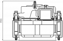 Суппорт тормозной для автомобилей ЗИЛ 5301 Бычок/3250 передний правый d=60мм