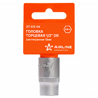 Головка торцевая 1/2" DR шестигранная 13мм пласт. подвес