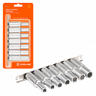 Набор головок торцевых 1/2" DR шестигранных 7пр. глубоких (8,9,10,11,12,13,14мм)