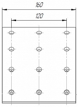 Накладка тормозной колодки для автомобилей ПАЗ ремкомплект 8 шт. R0 с заклёпками