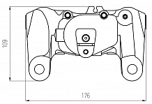 Суппорт тормозной для автомобилей VW Touareg (02-) задний левый d=44мм