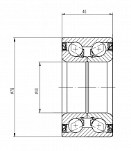 Подшипник ступицы передней для автомобиля Москвич 3 (22-)/JAC JS4 (20-)