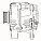 Генератор для автомобилей Opel Astra H (04-) 1.4i/Corsa C (00-) 1.0i/1.2i 100A
