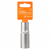 Головка торцевая 1/2" DR шестигранная 19мм глубокая пласт. подвес