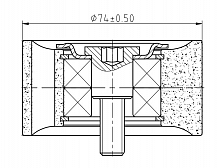 Ролик приводного ремня для автомобилей МАЗ 5340/6501 (дв. Weichai WP7) (опорный) гладкий