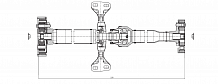 Карданный вал в сборе для автомобилей Volkswagen Tiguan (08-)/Audi Q3 (11-) задний