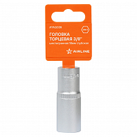 Головка торцевая 3/8" шестигранная 18мм глубокая, пласт.подвес