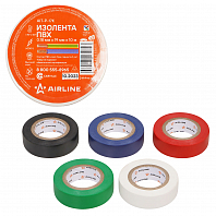Изолента ПВХ, набор 5 шт.(син.,чёр.,кр.,зел., бел.), 19 мм*10 м