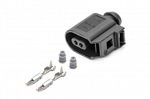 Разъём 2 pin без проводов для датчика ABS VAG Polo Sedan, Fabia
