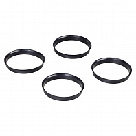 Кольцо центровочное для литого диска 65.1-63.4мм, комплект 4 шт., пластик