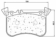 Колодки тормозные дисковые передние (керамические) для автомобилей Mercedes  CLA (C117) (12-) AMG [серия PRO]