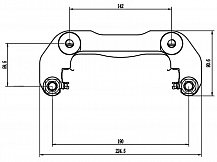Скоба тормозного суппорта для автомобилей Jetour Dashing (22-) передняя