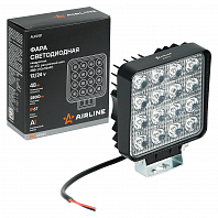 Фара светодиодная квадратная, 16LED, ближний свет, 48Вт, 112x112x47мм, 12/24В, PRO МП-серия