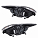 Фары для автомобилей Ford Focus II (05-) (головного света) рестайлинг, галоген, электрический корректор., цвет рамы: черный, комплект: левая и правая (2 штуки)