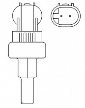 Датчик температуры для автомобилей Chevrolet Aveo (T250) (08-) 1.4i