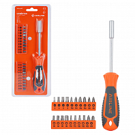 Отвёртка с битами 21 пр. (SL, PH, PZ, HEX, TORX) блистер