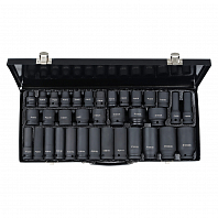 Набор головок ударных 1/2" 35пр. (8-32мм) металл.кейс