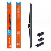 Щетка стеклоочистителя зимняя 430мм (17") 5 адаптеров