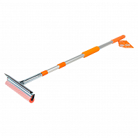 Щетка для мытья стекол с телескопич. ручкой, поролоном и водосгоном (90-130см)