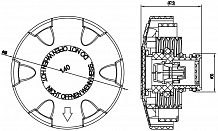 Крышка (пробка) расширительного бачка для а/м BMW X5 (E70) (07-)/(G05) (18-)/5 (F10) (10-) 1.4bar