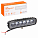Фара светодиодная прямоугольная, 6LED, направленный свет (4D линза), 18Вт, 157х42х40мм, 12/24В, PLUS airline ALED006 